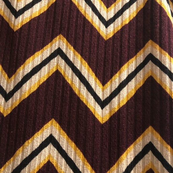 NWT Maroon Striped Dress Size L - Picture 3 of 5